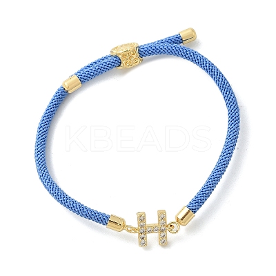 Adjustable Nylon Cord Bracelets BJEW-C096-01G-08-1
