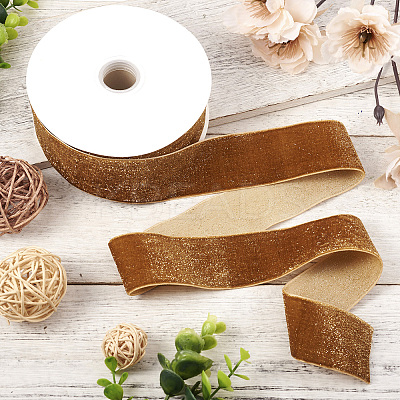 9M Sparkle Single Face Velvet Ribbon OCOR-TAC0034-05C-1