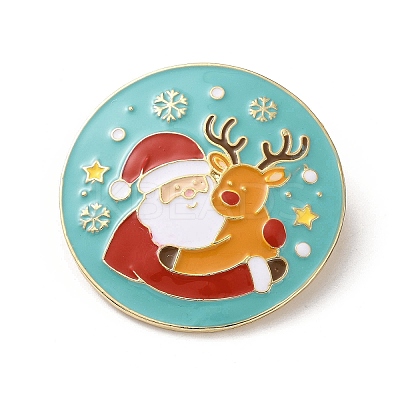 Christmas Enamel Pins JEWB-B028-01G-02-1