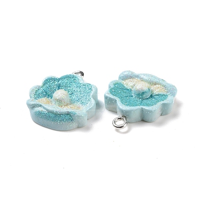 Ocean Theme Opaque Resin Pendants RESI-J023-10A-1