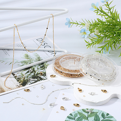 DIY Chain Necklace Jewelry Kits DIY-BBC0002-38-1