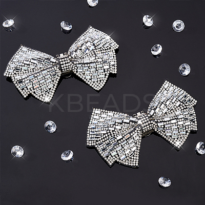 Rhinestone Bowknot Shoe Decoration FIND-FG0002-01-1