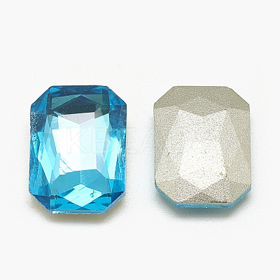 Pointed Back Glass Rhinestone Cabochons RGLA-T079-8x10mm-12-1