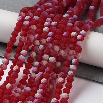 Transparent Glass Beads Strands LS-EGLA-A034-T4mm-MB07-1