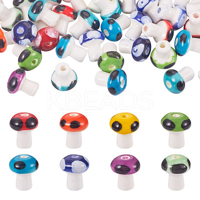 50Pcs Handmade Porcelain Beads PORC-TA0001-17-1