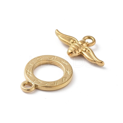 Ion Plating(IP) 304 Stainless Steel Toggle Clasps STAS-A092-06A-G-1