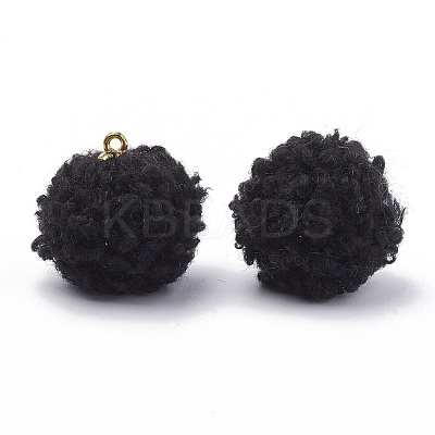 Handmade Cloth Fabric Covered Pendants WOVE-N006-16A-1