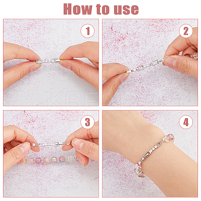 4Pcs Brass Extender Chain FIND-FH0009-25A-1