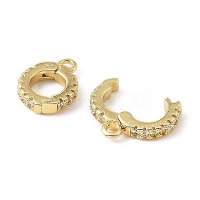 Brass Micro Pave Clear Cubic Zirconia Enhancer Shortener Bails CU-CBA6938-20G-02-1