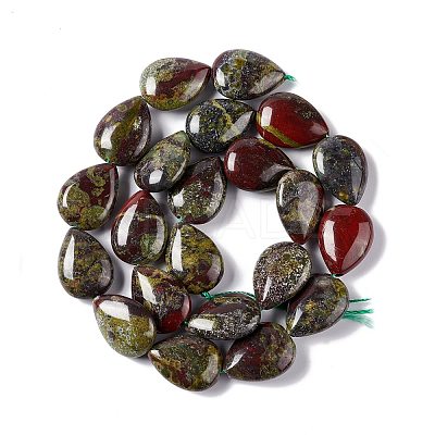 Natural Dragon Blood Beads Strands G-L242-12-1