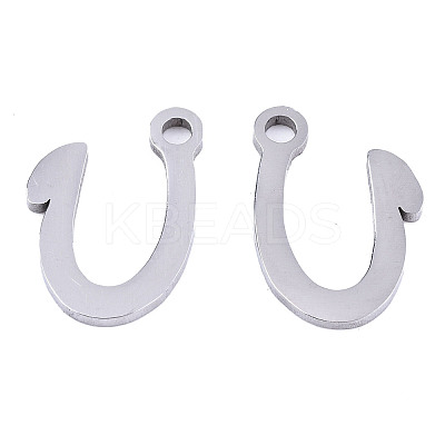 Non-Tarnish 201 Stainless Steel Charms STAS-T044-217P-U-1