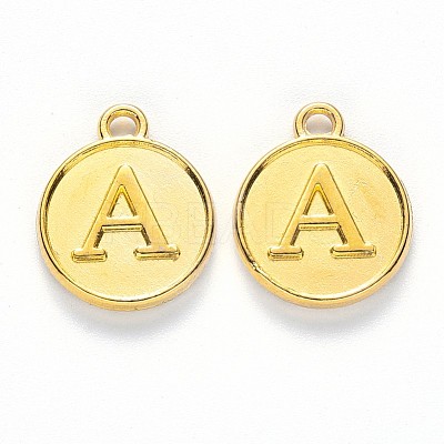 Alloy Pendant Cabochon Settings For Enamel PALLOY-YW0001-10KCG-1