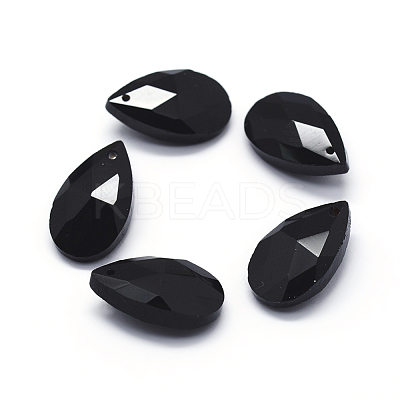 Faceted Glass Pendants GLAA-F069-S-A10-1