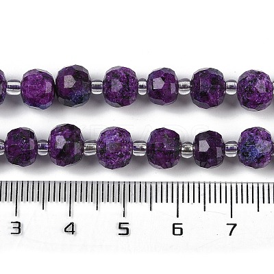 Natural Sesame Jasper Dyed Beads Strands G-H057-A21-03-1