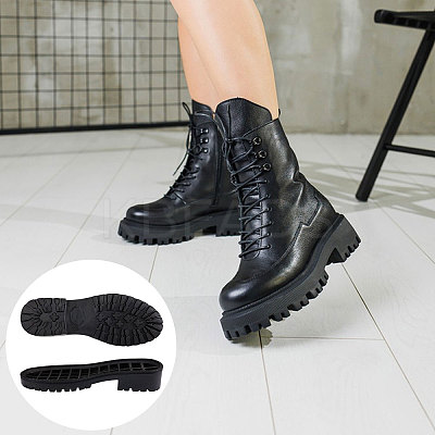 Anti Skid Synthetic Rubber Shoes Bottom Heel Sole FIND-WH0816-098B-1
