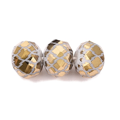 Electroplate Glass Beads EGLA-N026-01A-D02-1