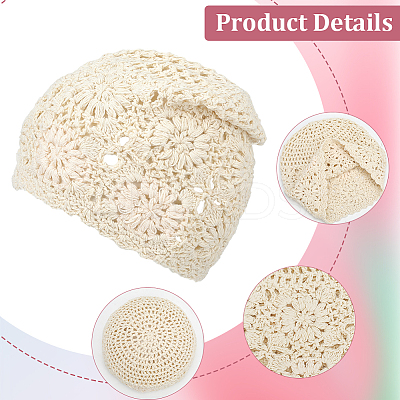 Acrylic Fiber Hand Woven Hat AJEW-WH20019-51-1