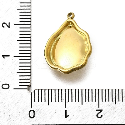 Plastic Imitation Shell Pendants STAS-H201-01D-G-1