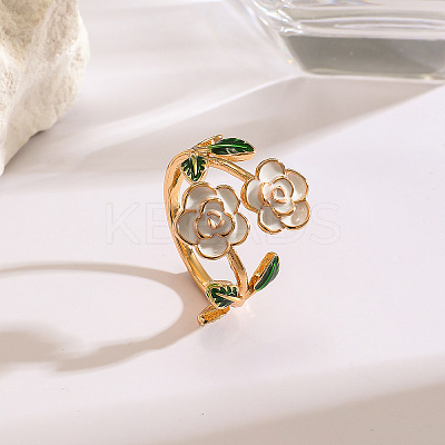 Alloy Enamel Cuff Open Rings WGDC10F-03-1