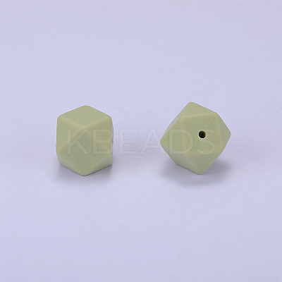 Hexagonal Silicone Focal Beads SI-JX0020A-70-1