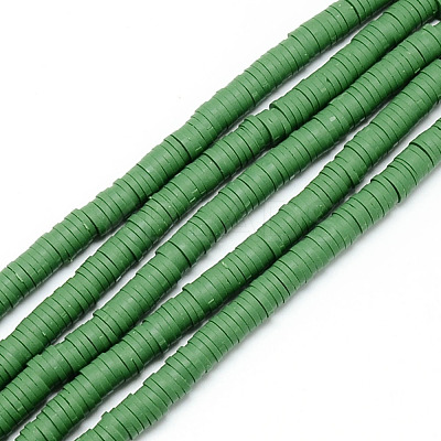 Handmade Polymer Clay Bead Strands CLAY-T002-4mm-07-1