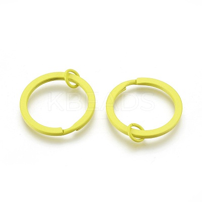 Spray Painted Iron Split Key Rings IFIN-L038-14-FF-1