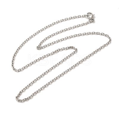 Tarnish Resistant 304 Stainless Steel Necklaces LS-NJEW-F027-40-2mm-1