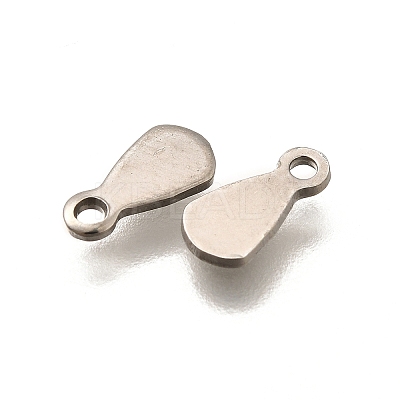 304 Stainless Steel Stamping Blank Tag Charms STAS-F311-04P-03-1