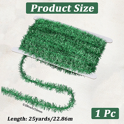 25 Yards Polyester Filigree Sparkle Tinsel Hanging Garland DIY-CY0001-97B-1