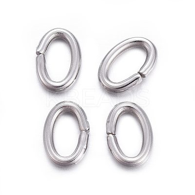 Tarnish Resistant 304 Stainless Steel Open Jump Rings X-STAS-F221-40P-K-1