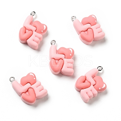 Opaque Resin Pendants RESI-G043-F11-1