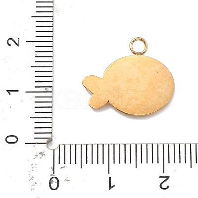 304 Stainless Steel Enamel Pendants STAS-R169-04A-G-1