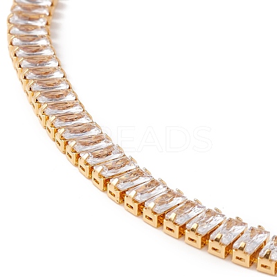 Cubic Zirconia Tennis Necklaces NJEW-G017-01D-G-1