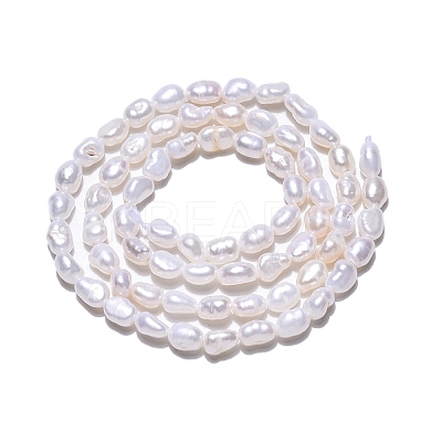 Natural Cultured Freshwater Pearl Beads Strands X-PEAR-N014-04E-1