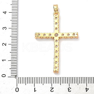 Brass Micro Pave Cubic Zirconia Pendants KK-A281-26B-G-1