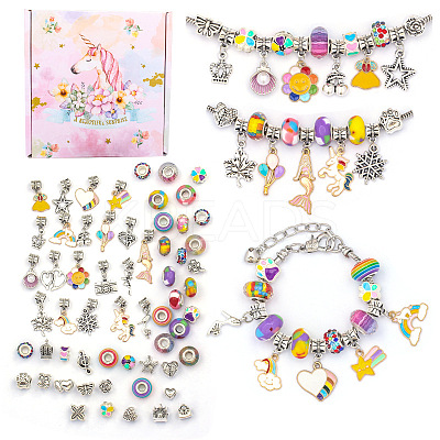 DIY European Bracelet Making Kits DIY-YWC0006-02F-1