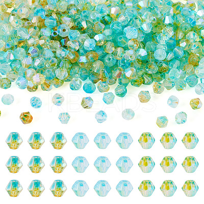 390Pcs 3 Colors Transparent Colours Glass Seed Beads GLAA-TA0003-76A-1