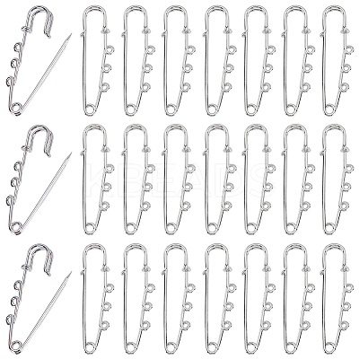 50Pcs Steel Heavy Duty Safety Brooch Pins DIY-SC0033-19-1