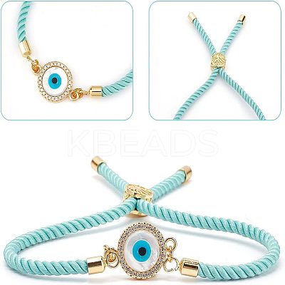 DIY Evil Eye Bracelet Making Kits DIY-NB0006-80-1