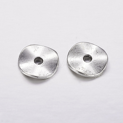 Antique Silver Disc Beads X-LF9350Y-NF-1