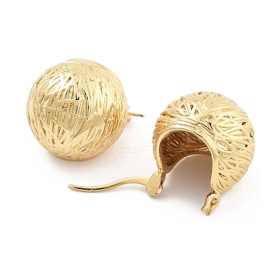 Rack Plating Brass Hoop Earrings EJEW-C108-04G-1