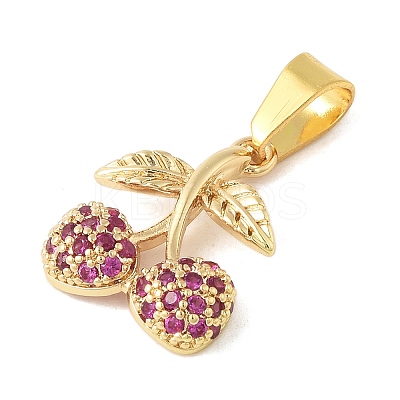 Brass Micro Pave Cubic Zirconia Pendants STAS-V013-05G-1