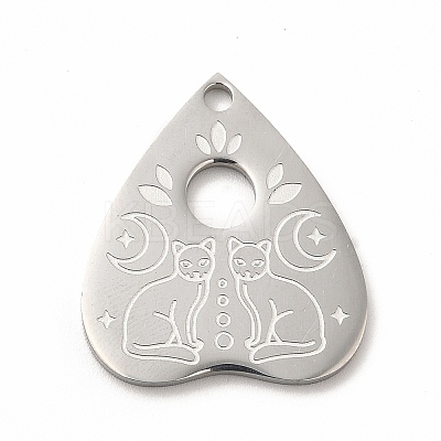 Non-Tarnish 304 Stainless Steel Pendants STAS-F290-16P-1