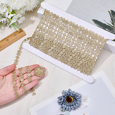 7.5Yards Polyester Lace Trims SRIB-GF0001-54C-1