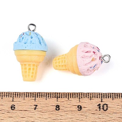 Opaque Resin Pendants RESI-T056-04M-1