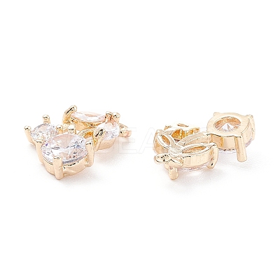 Rack Plating Brass Cubic Zirconia Charms LS-ZIRC-C026-13LG-1