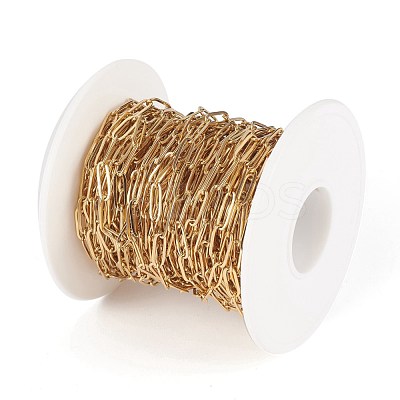 Ion Plating(IP) 304 Stainless Steel Paperclip Chains STAS-K209-07G-1