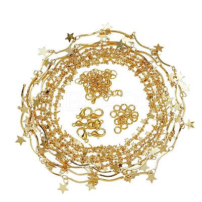 DIY Chain Necklace Making Kit DIY-SZ0001-54G-1