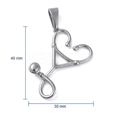 Tarnish Resistant 304 Stainless Steel Pendants STAS-I127-091P-1