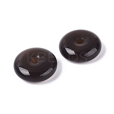 Natural Grey Agate Pendants G-Q601-30B-02-1